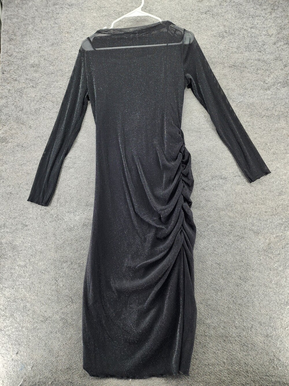 Miou Muse Dress Womens Small Long Sleeve Black Bodycon
